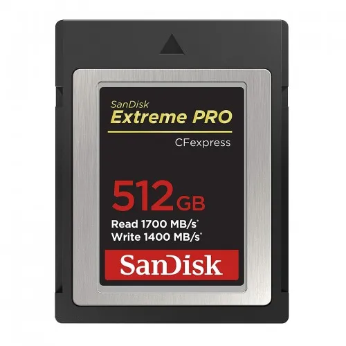 SanDisk Extreme Pro CFexpress 512GB 1700 MB/s Compact Flash Type-B Memory Card(SDCFE-512G-GN4NN)